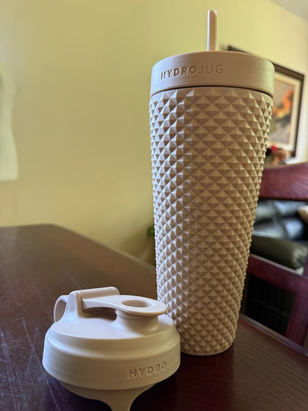 HydroJug textured travel tumbler